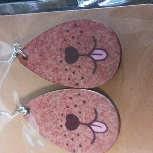 Dog earrings handmade